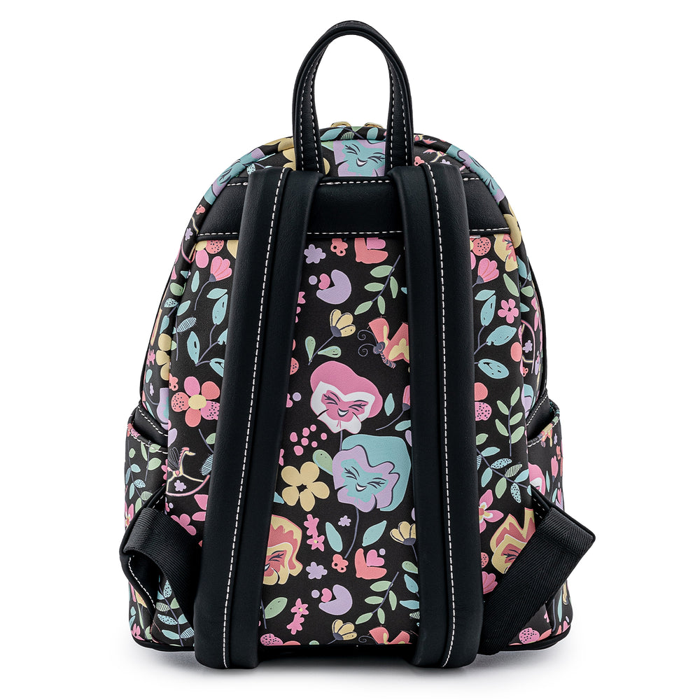 Exclusive - Disney Alice in Wonderland Floral Mini Backpack Back View-zoom