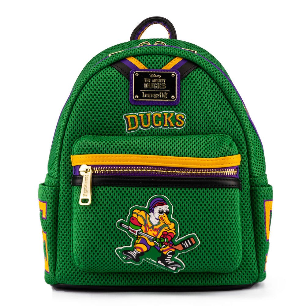 LACC 2021 Virtual Con Exclusive - Disney The Mighty Ducks Cosplay Mini Backpack Front View-zoom