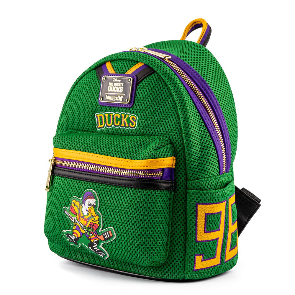 LACC 2021 Virtual Con Exclusive - Disney The Mighty Ducks Cosplay Mini Backpack Side View-zoom