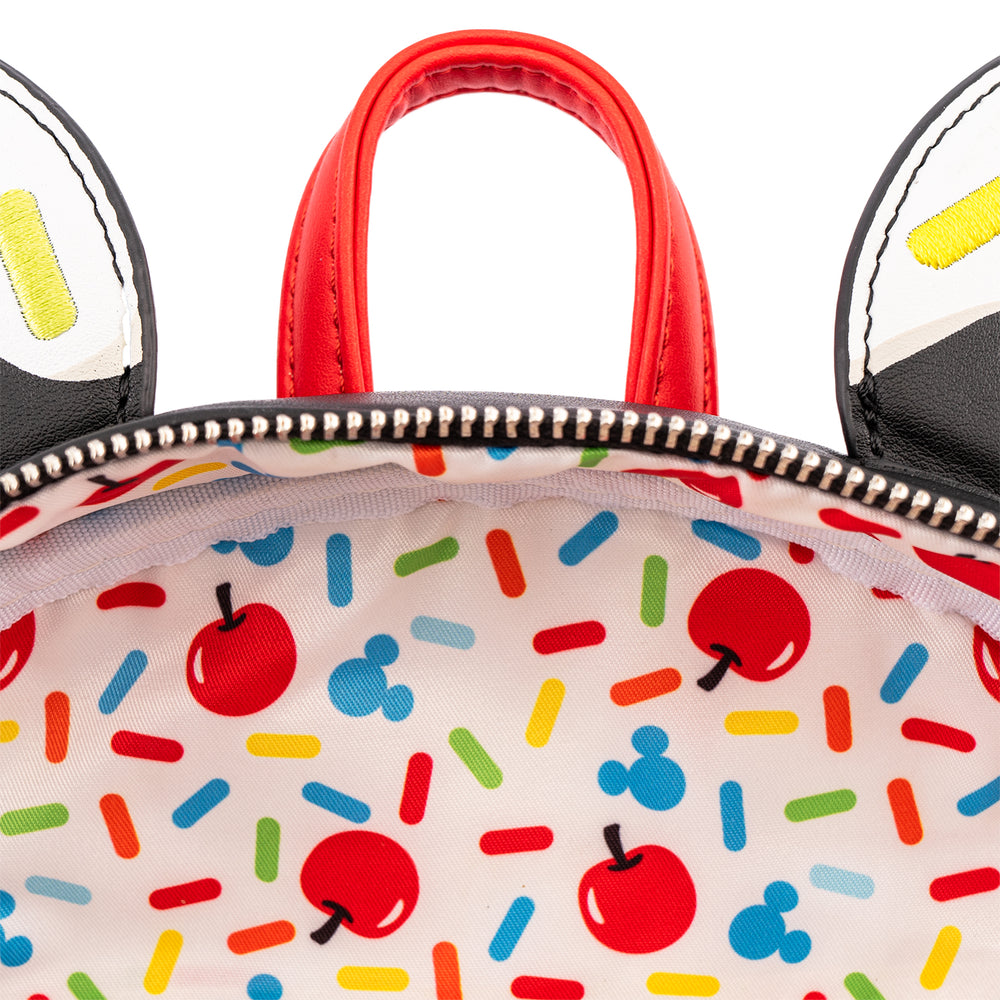 Exclusive - Mickey Mouse Sprinkle Cupcake Cosplay Mini Backpack Inside Lining View-zoom