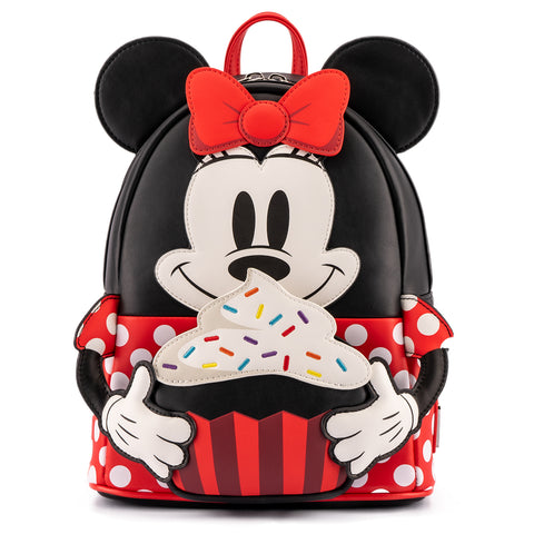 Disney Minnie Mouse Sprinkle Cupcake Cosplay Mini Backpack Front View