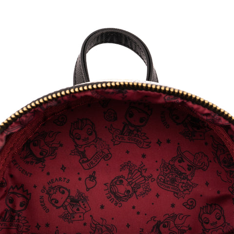 Funko Pop! by Loungefly Disney Villains Tattoo Mini Backpack Inside Lining View