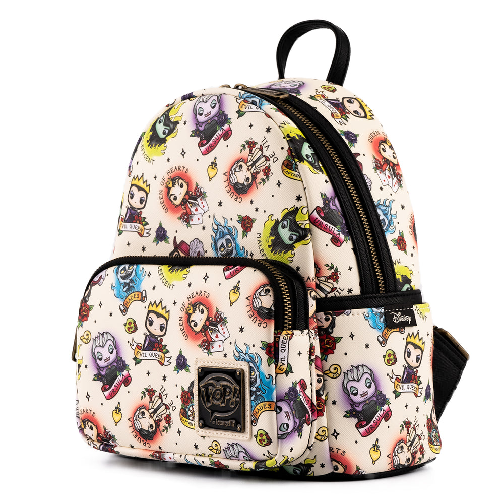 Funko Pop! by Loungefly Disney Villains Tattoo Mini Backpack Side View-zoom