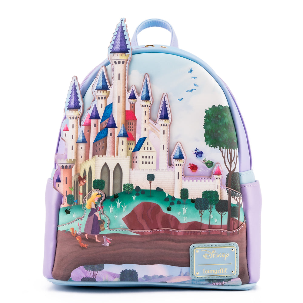 Sleeping Beauty Castle Mini Backpack Front View-zoom