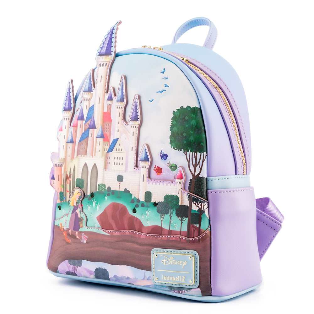 Sleeping Beauty Castle Mini Backpack Side View-zoom