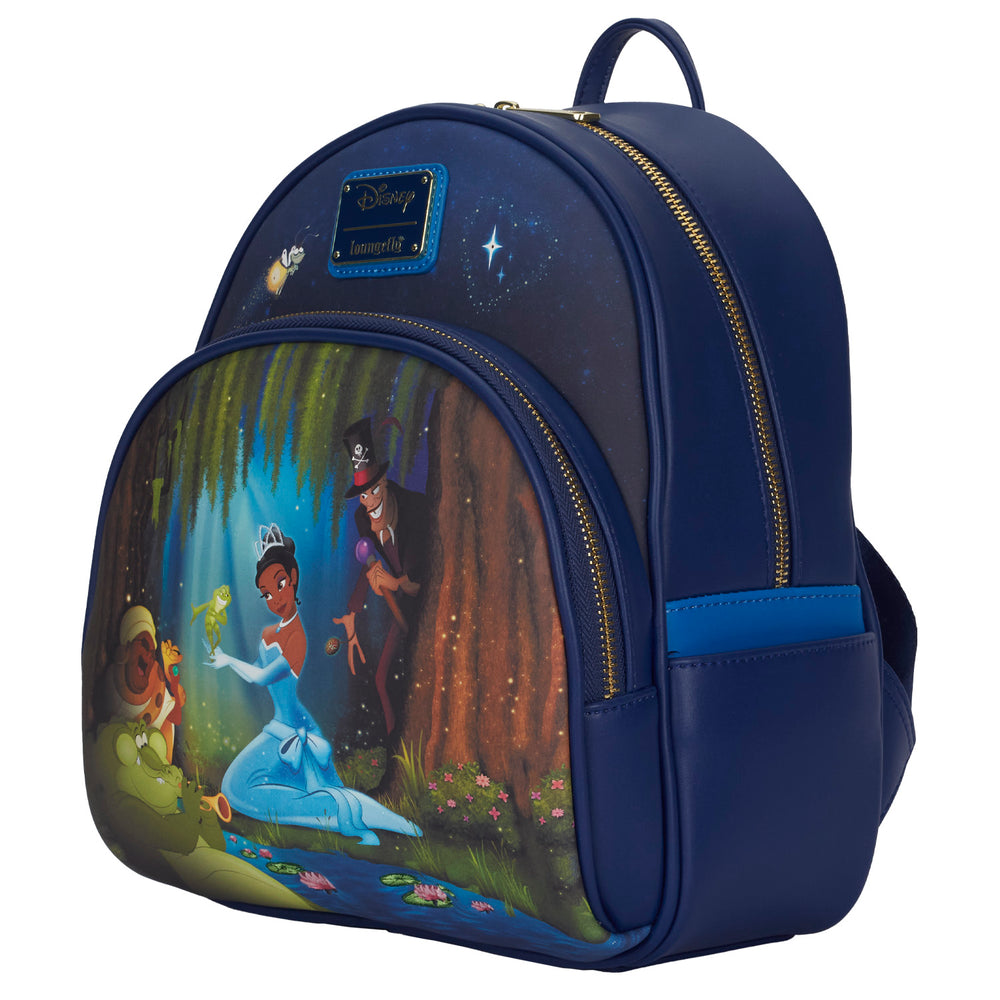Exclusive - Princess Tiana and the Frog Bayou Scene Light Up Mini Backpack Side View-zoom