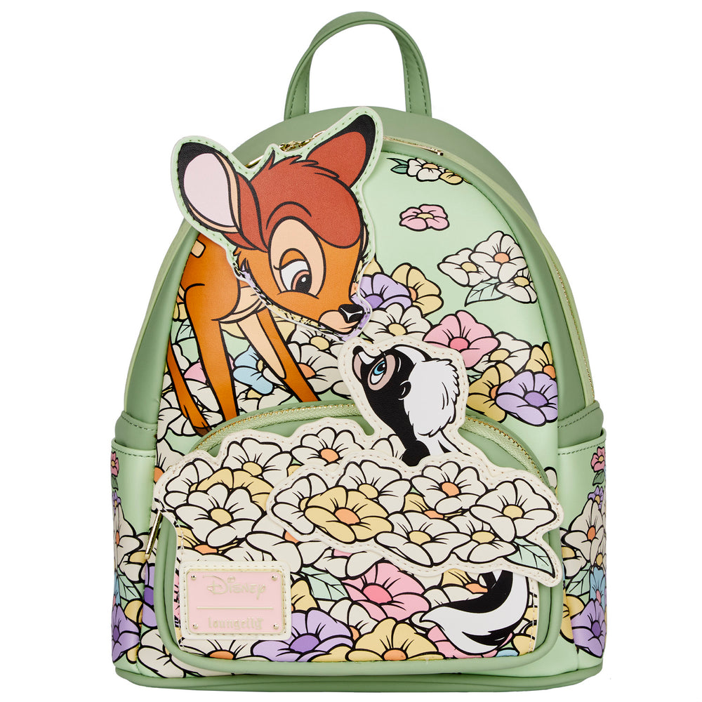 Exclusive - Bambi and Flower Mini Backpack Front View-zoom