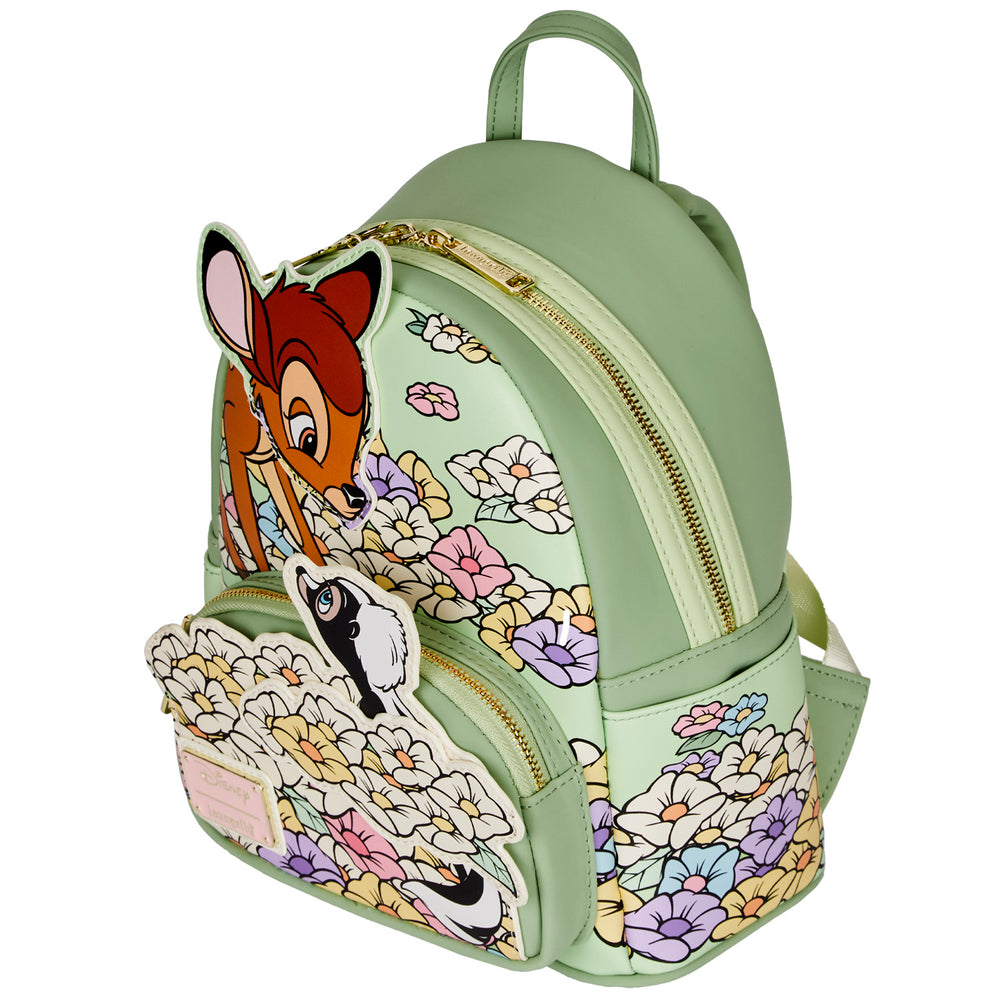 Exclusive - Bambi and Flower Mini Backpack Top Side View-zoom