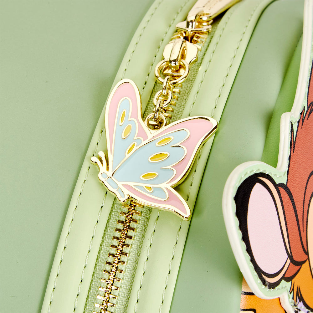 Exclusive - Bambi and Flower Mini Backpack Closeup Zipper Charm View-zoom