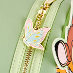 Exclusive - Bambi and Flower Mini Backpack Closeup Zipper Charm View