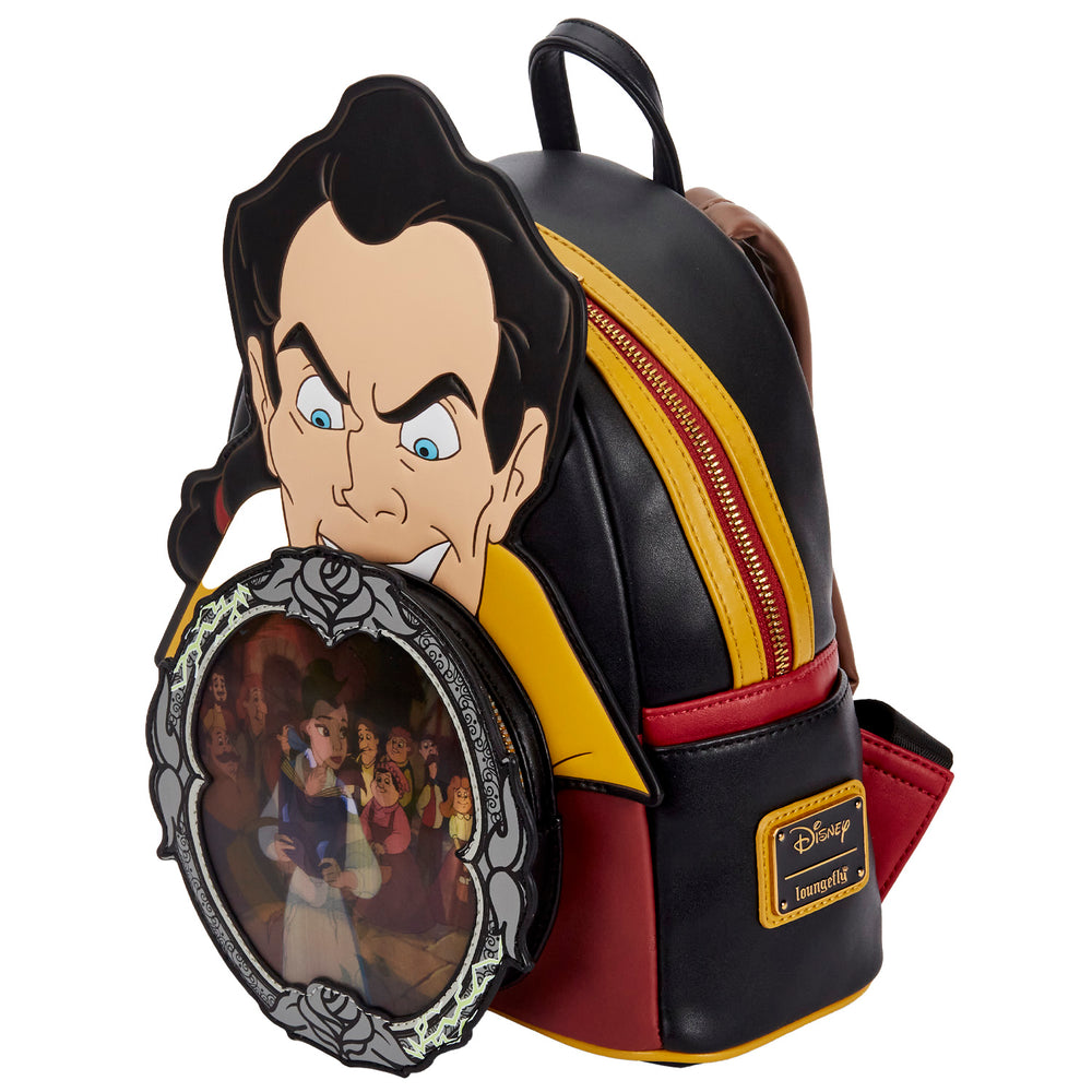 Beauty and the Beast Gaston Villains Scene Mini Backpack Top Side View-zoom