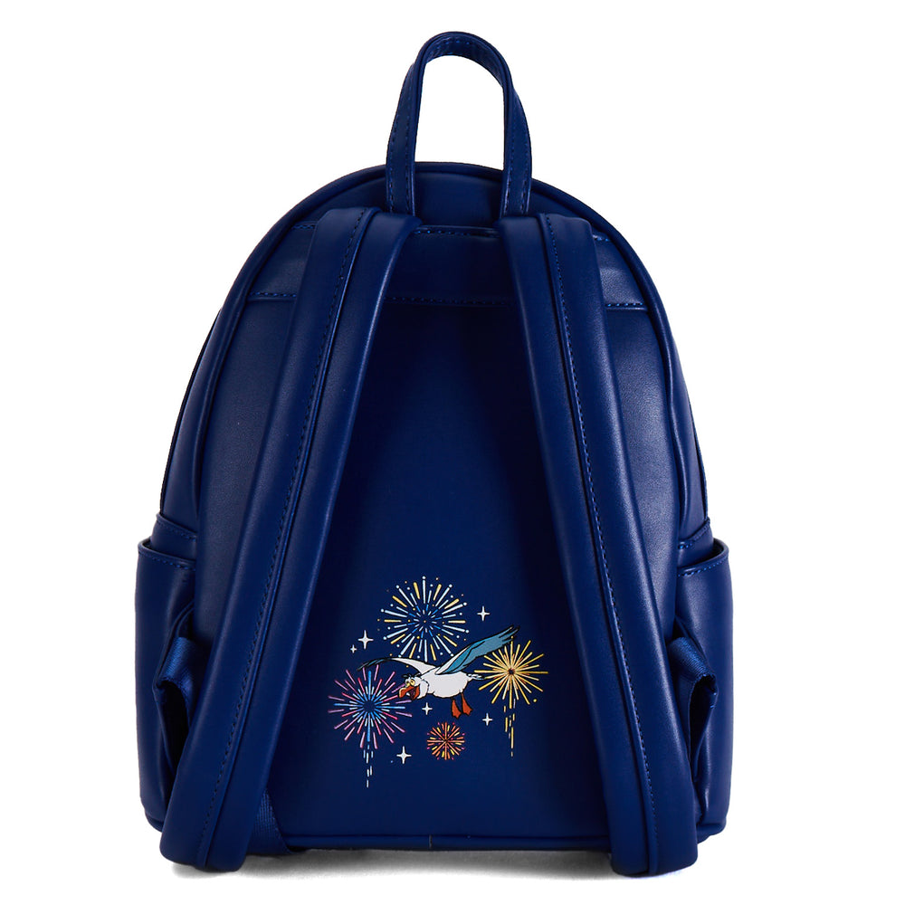 The Little Mermaid Ariel Fireworks Glow and Light Up Mini Backpack Back View-zoom