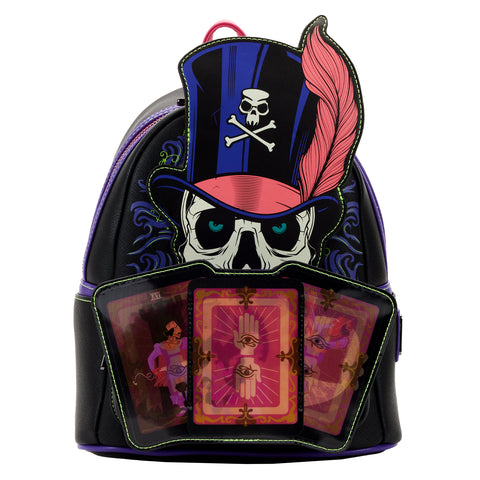 The Princess and the Frog Dr. Facilier Glow and Lenticular Mini Backpack Front View