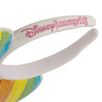 Disney Sequin Rainbow Minnie Mouse Ears Headband Side View