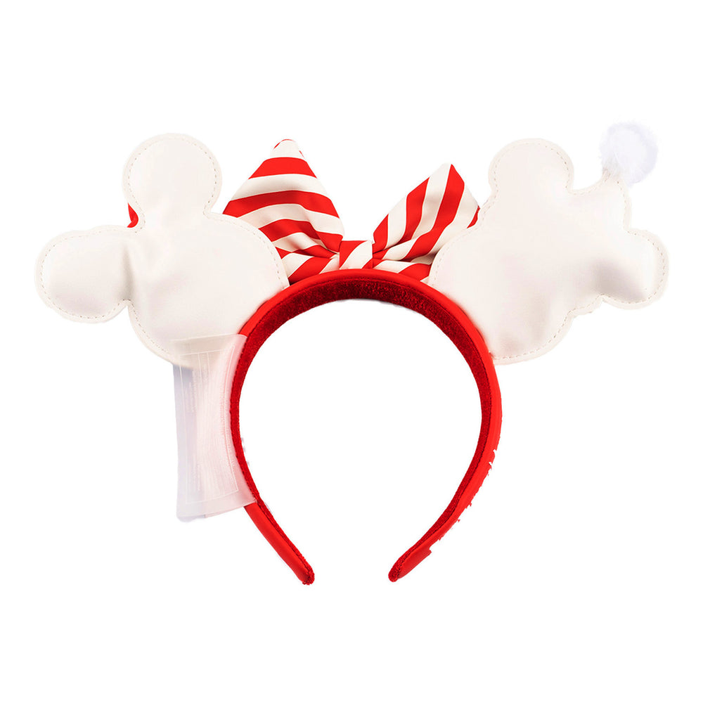 Disney Snowman Mickey and Minnie Mouse Ears Headband Back View-zoom