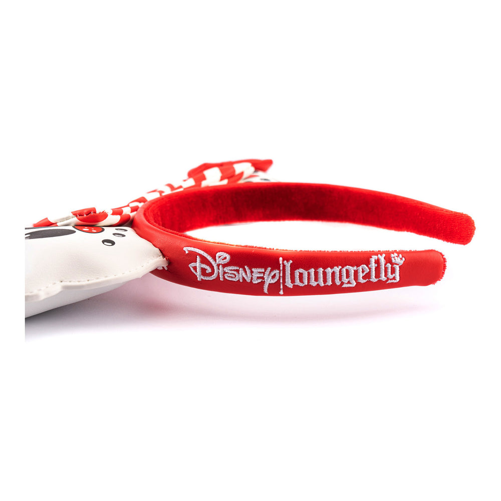 Disney Snowman Mickey and Minnie Mouse Ears Headband Side View-zoom
