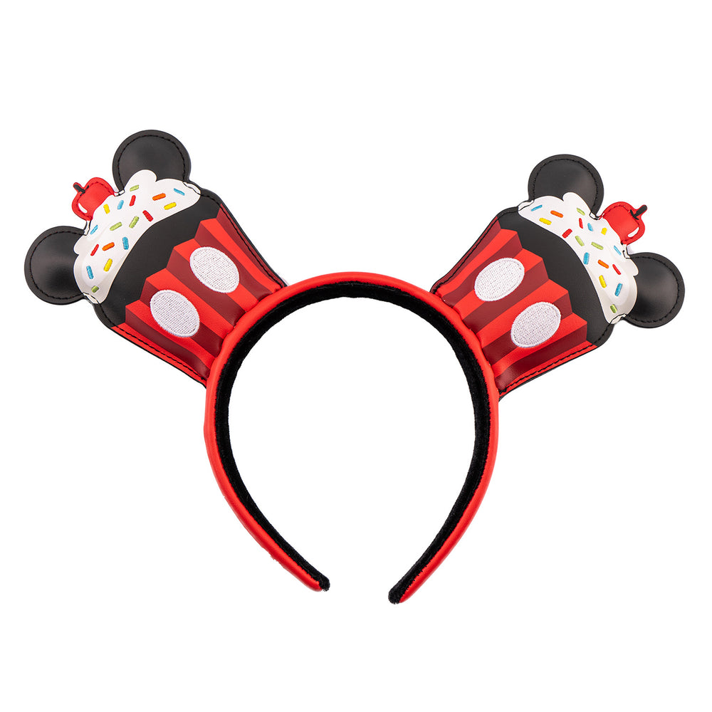 Exclusive - Mickey Mouse Sprinkle Cupcake Ears Headband Front View-zoom