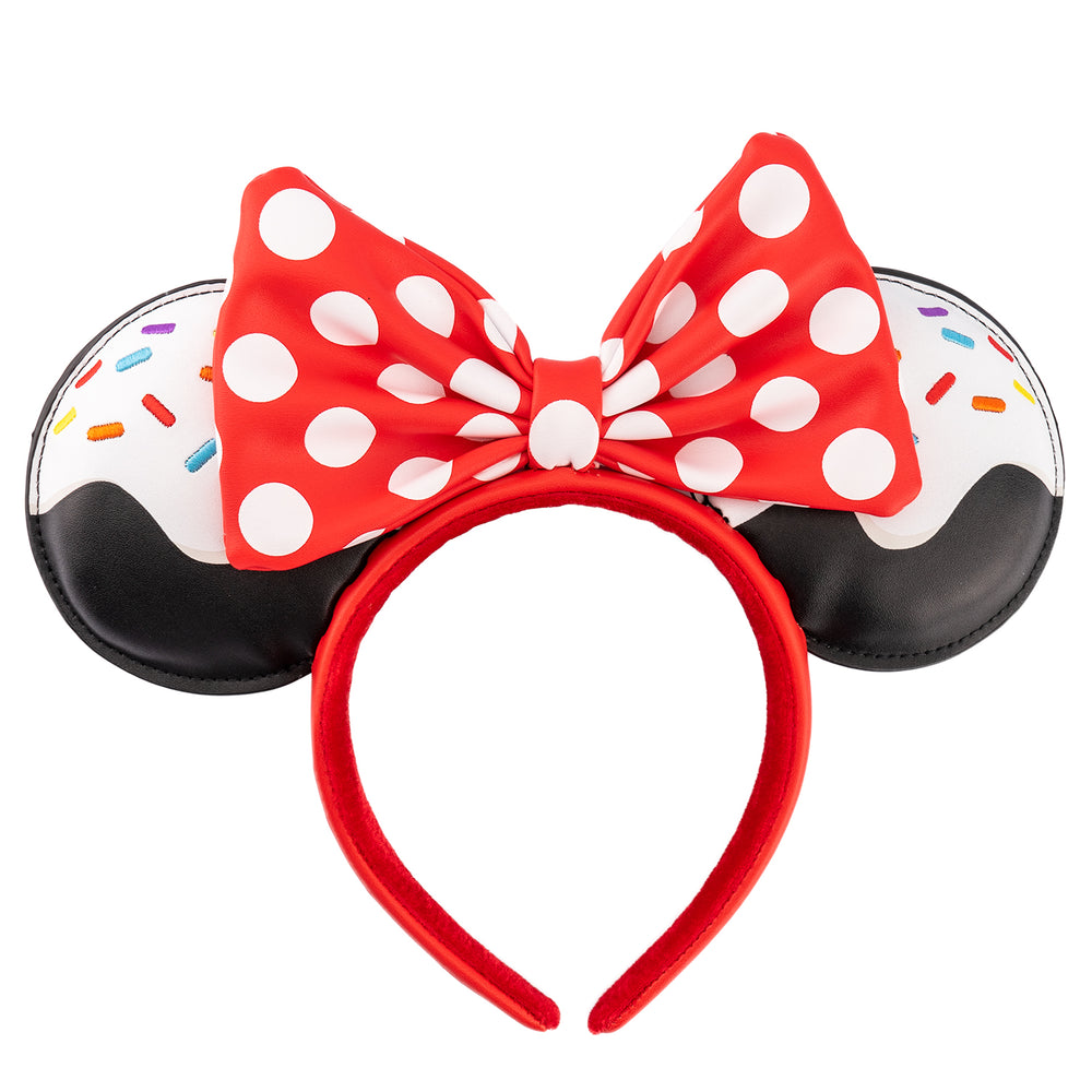 Disney Minnie Mouse Sprinkle Cupcake Ears Headband Front View-zoom