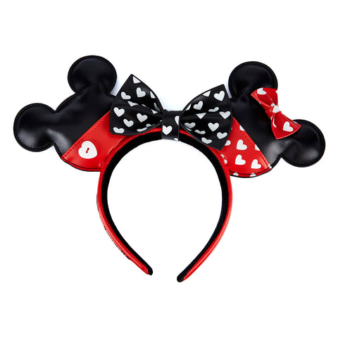 Mickey and Minnie Mouse Love Ears Headband Front View