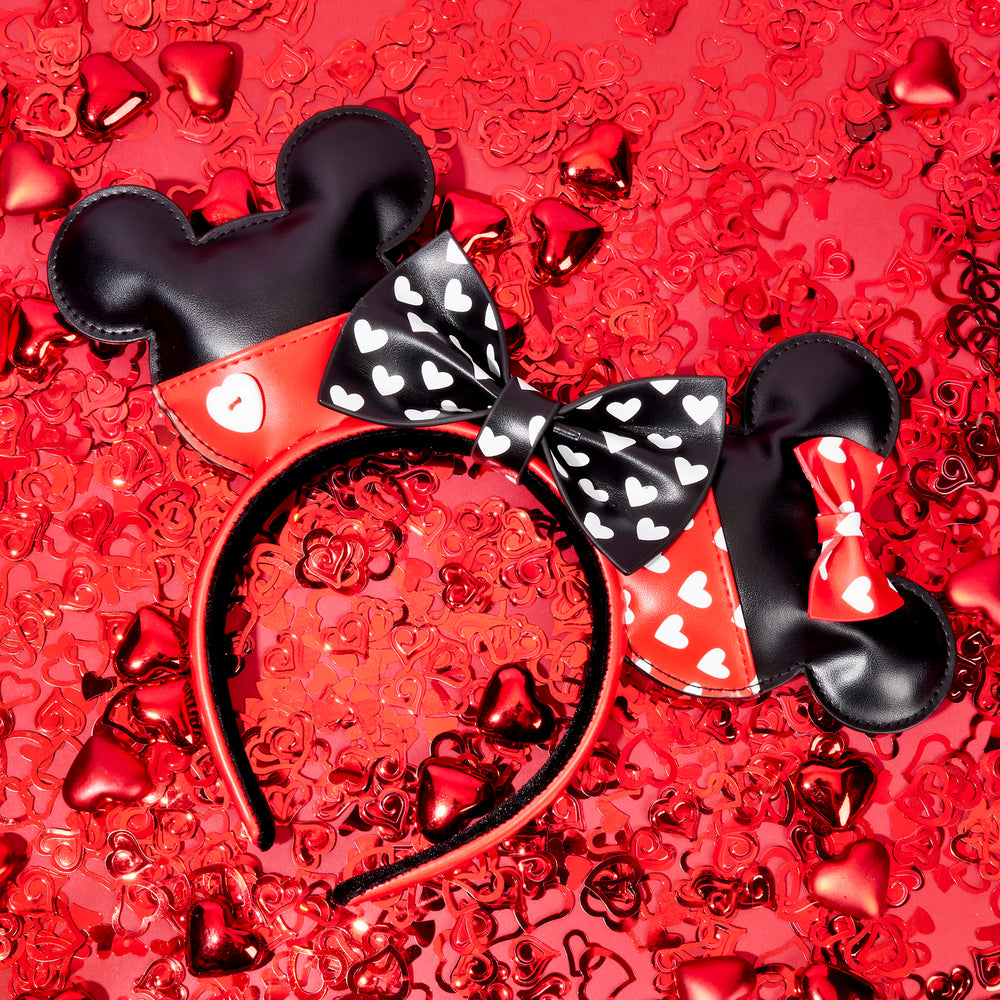 Mickey and Minnie Mouse Love Ears Headband Lifestyle View-zoom