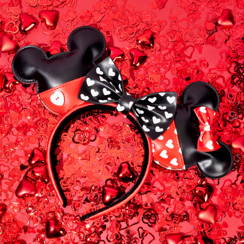 Mickey and Minnie Mouse Love Ears Headband Lifestyle View