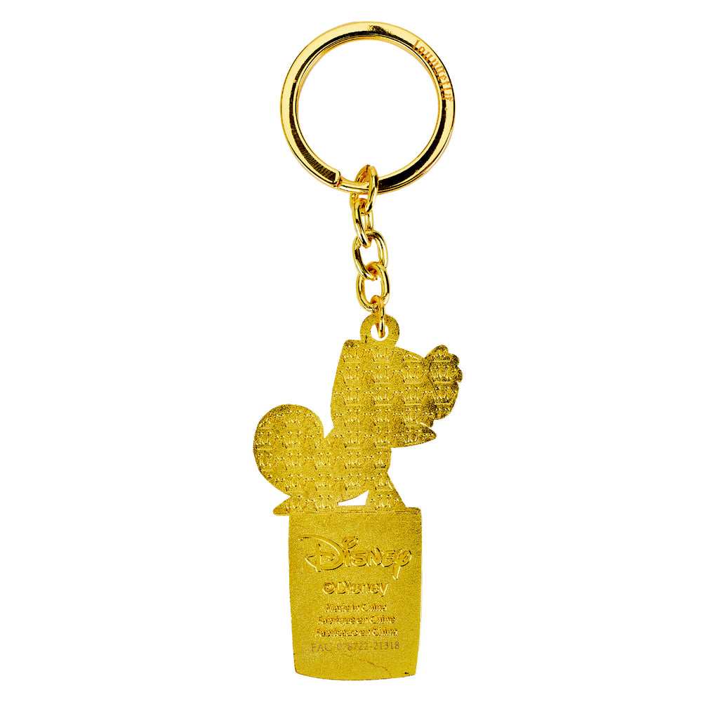 Tangled Rapunzel Pascal Keychain Back View-zoom
