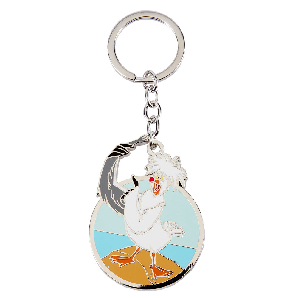 The Little Mermaid Scuttle Keychain Front View-zoom