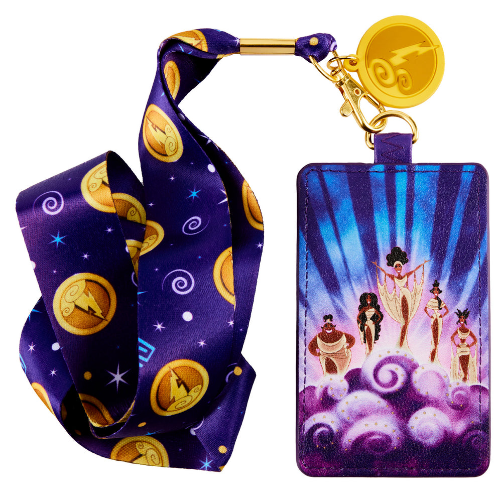 Hercules Muses Lanyard with Card Holder Front View-zoom