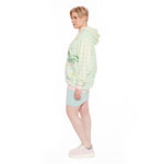 Bambi and Flower Spring Time Hoodie Full Length Side Model View