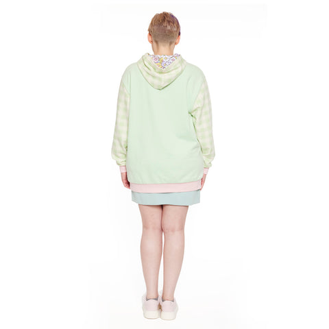 Bambi and Flower Spring Time Hoodie Full Length Back Model View