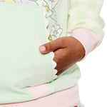 Bambi and Flower Spring Time Hoodie Closeup Pocket View