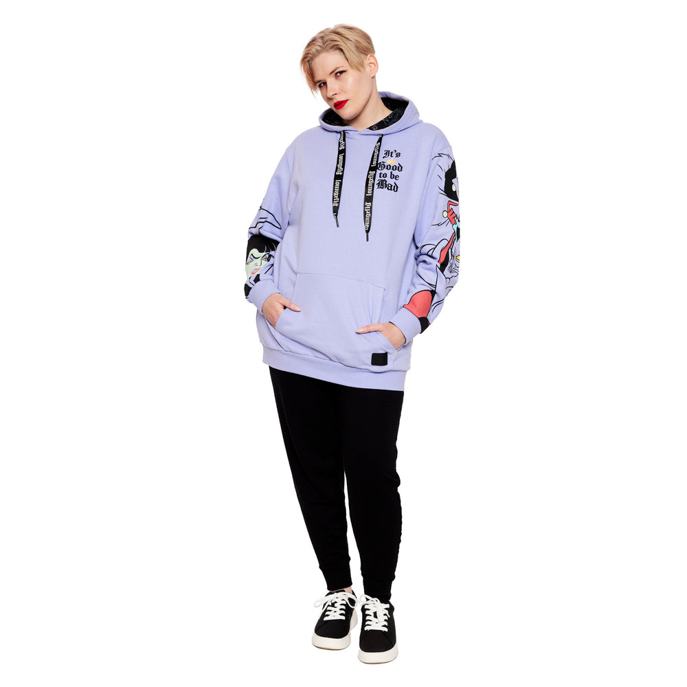 Villains Club Good to be Bad Hoodie Full Length Front Model View-zoom