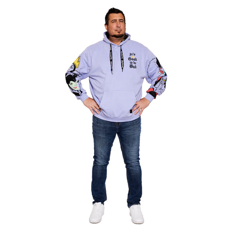 Villains Club Good to be Bad Hoodie Full Length Front Model View