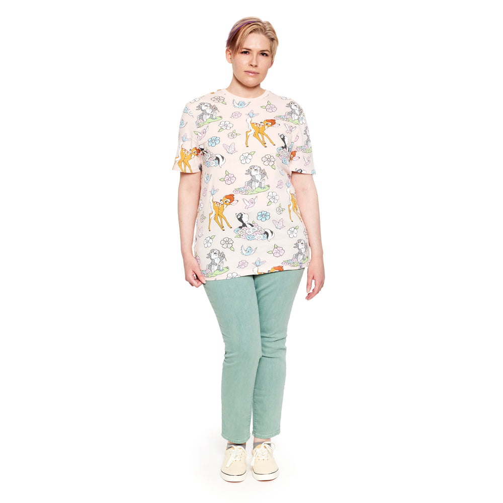 Bambi Spring Time Tee Full Length Front Model View-zoom