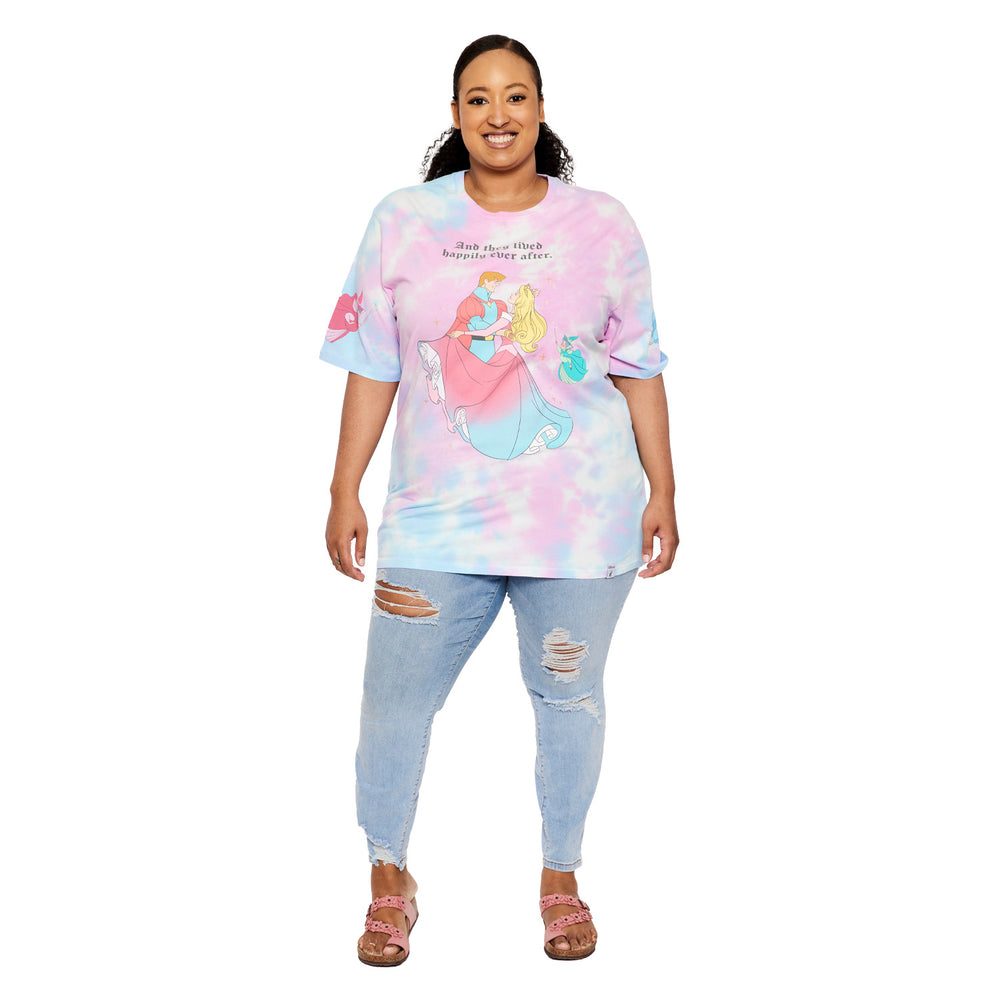 Sleeping Beauty Happily Ever After Tee Front Full Length Model View-zoom