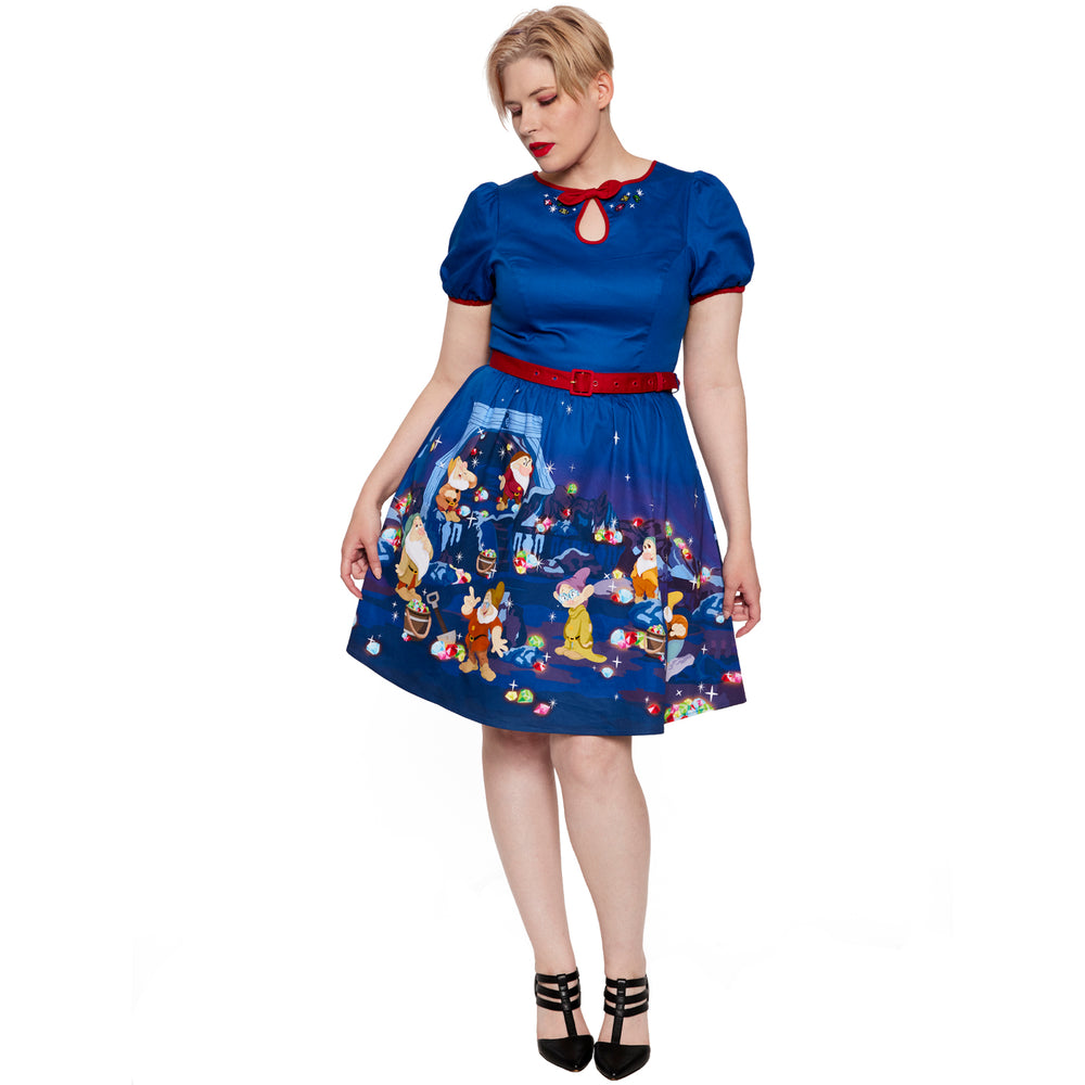 Stitch Shoppe Snow White Lauren Dress Full Length Front Model View-zoom