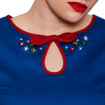 Stitch Shoppe Snow White Lauren Dress Closeup Neckline View