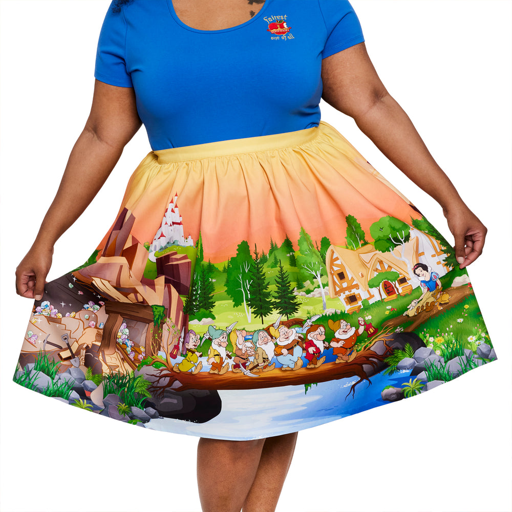 Stitch Shoppe Snow White Sandy Skirt Closeup Front Model View-zoom