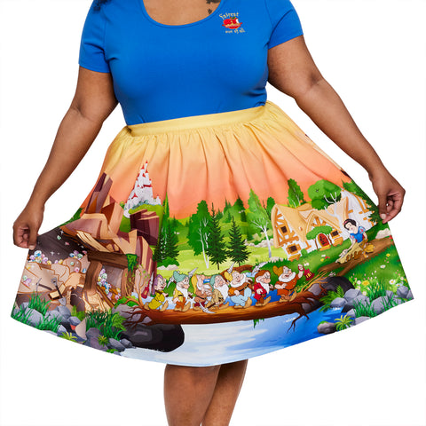 Stitch Shoppe Snow White Sandy Skirt Closeup Front Model View