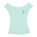 Disney Stitch Shoppe Princess Tiana Embroidered "Dizzy" Fashion Top