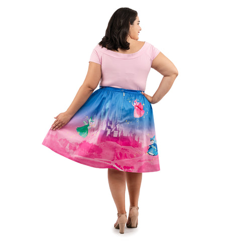 Disney Stitch Shoppe Sleeping Beauty "Sandy" Skirt Back Full Model View
