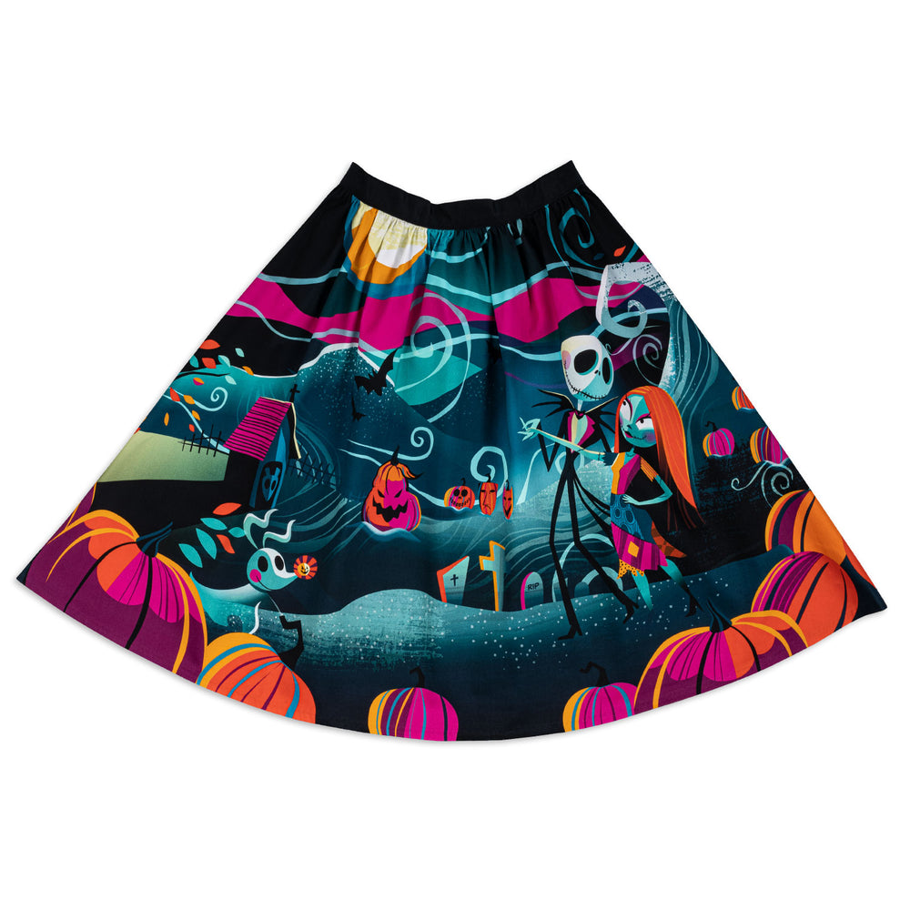 Disney Stitch Shoppe The Nightmare Before Christmas "Sandy" Skirt Front Flat View-zoom