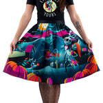 Disney Stitch Shoppe The Nightmare Before Christmas "Sandy" Skirt Front Closeup Model View