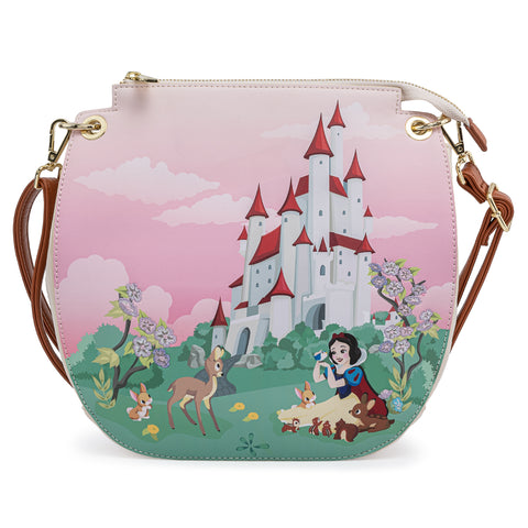 Disney Snow White Castle Crossbody Bag Front View