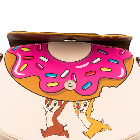 Disney Chip and Dale Sweet Treats Crossbody Bag Inside Flap View
