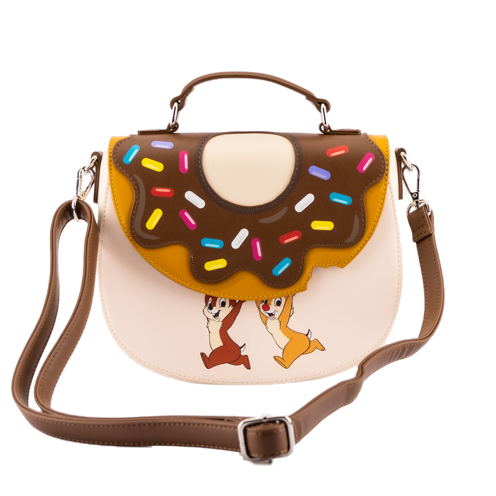 Disney Chip and Dale Sweet Treats Crossbody Bag Front View-zoom