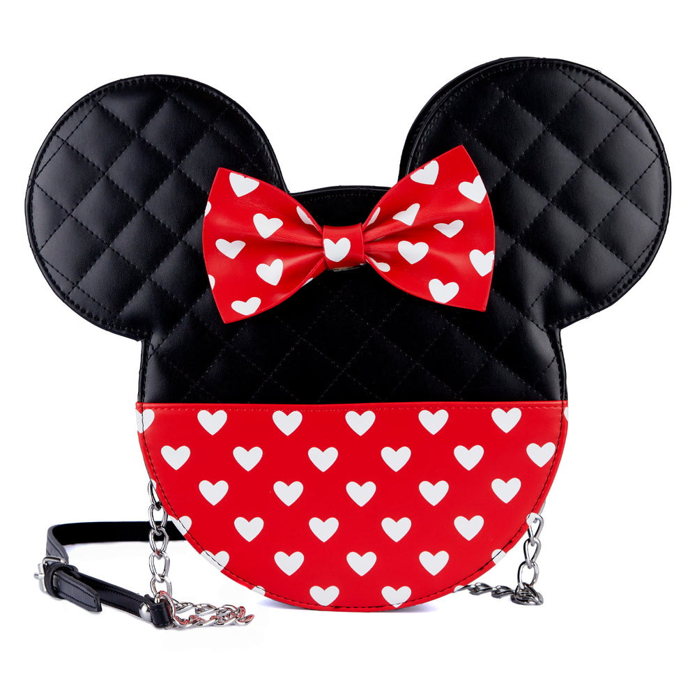 Mickey and Minnie Mouse Love Reversible Crossbody Bag Front View-zoom