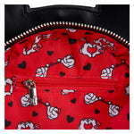 Mickey and Minnie Mouse Love Reversible Crossbody Bag Inside Lining View