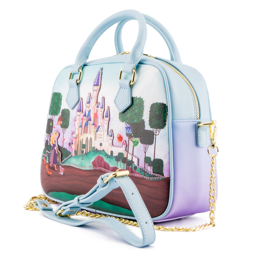 Sleeping Beauty Castle Crossbody Bag Side View-zoom