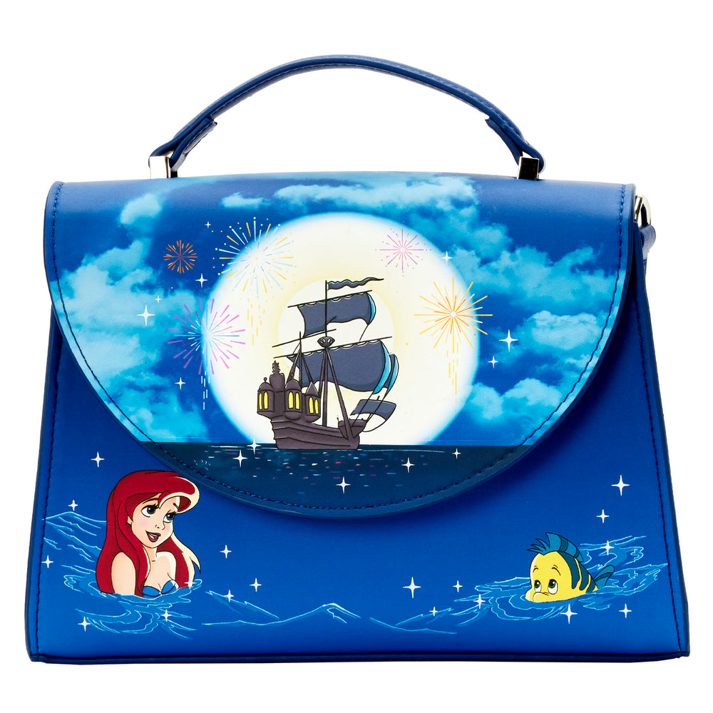 The Little Mermaid Ariel Fireworks Crossbody Bag Front View-zoom